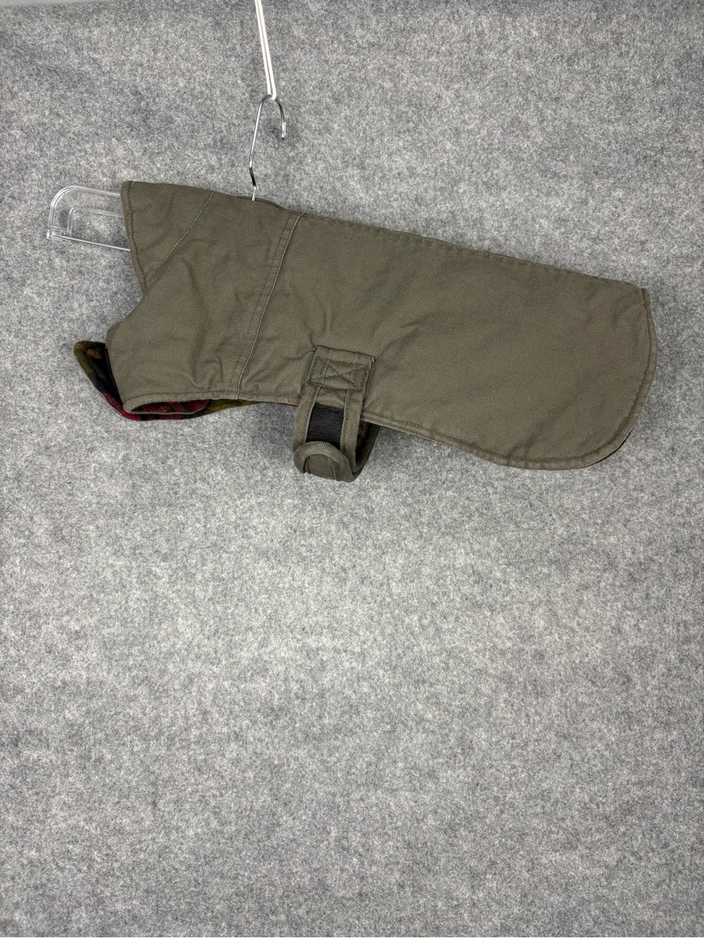 L.L.Bean Reversible Field Coat for Dogs Medium Plaid